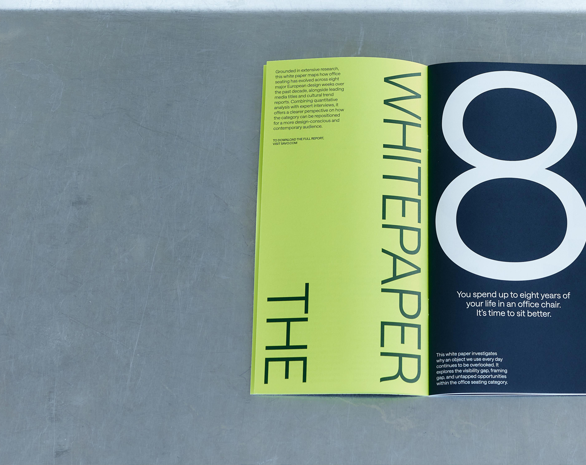 Savo’s latest white paper reveals the untapped potential of office seating